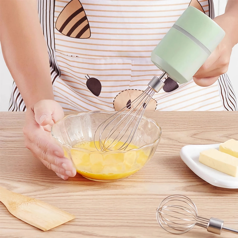 3-in-1 Wireless Egg Beater and Garlic Chopper