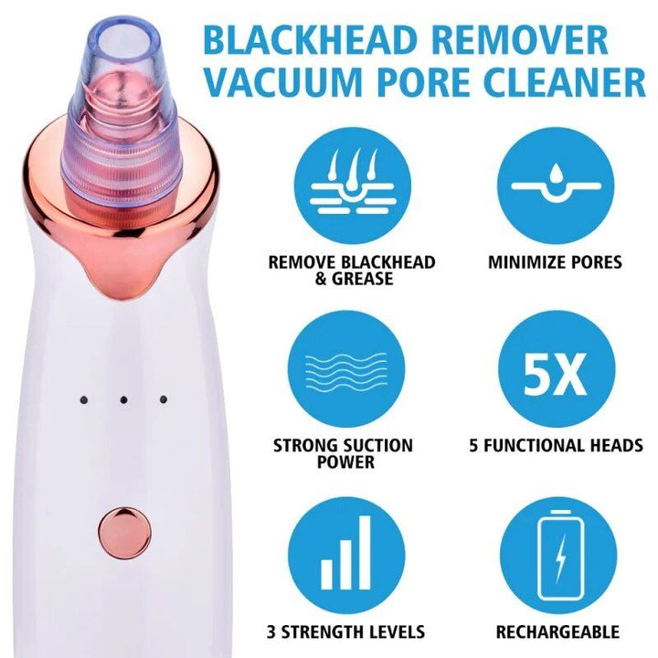 Electric Facial Vacuum Blackhead & Acne Remover with Deep Pore Cleansing