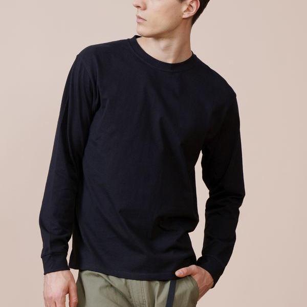 Men's Solid Color Long Sleeve Cotton T-Shirt