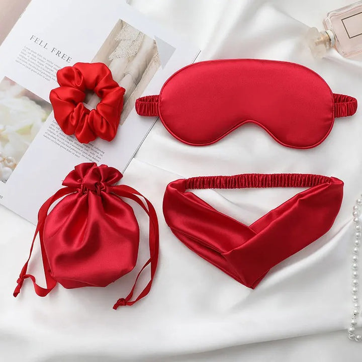 Silk Eye Mask and Hair Rope Set