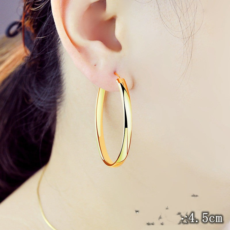 Temperament Fashion Colored Silver Earring Personality