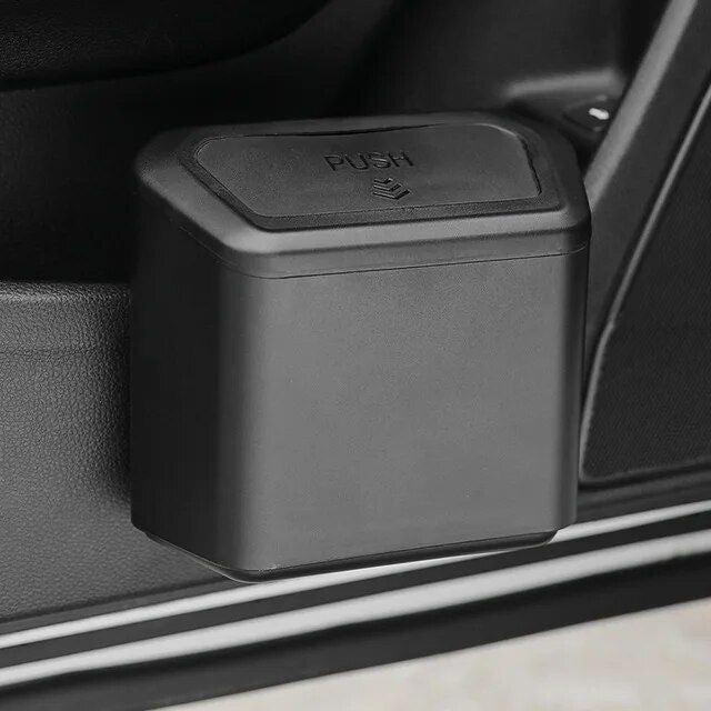 Compact Pressing Car Trash Bin