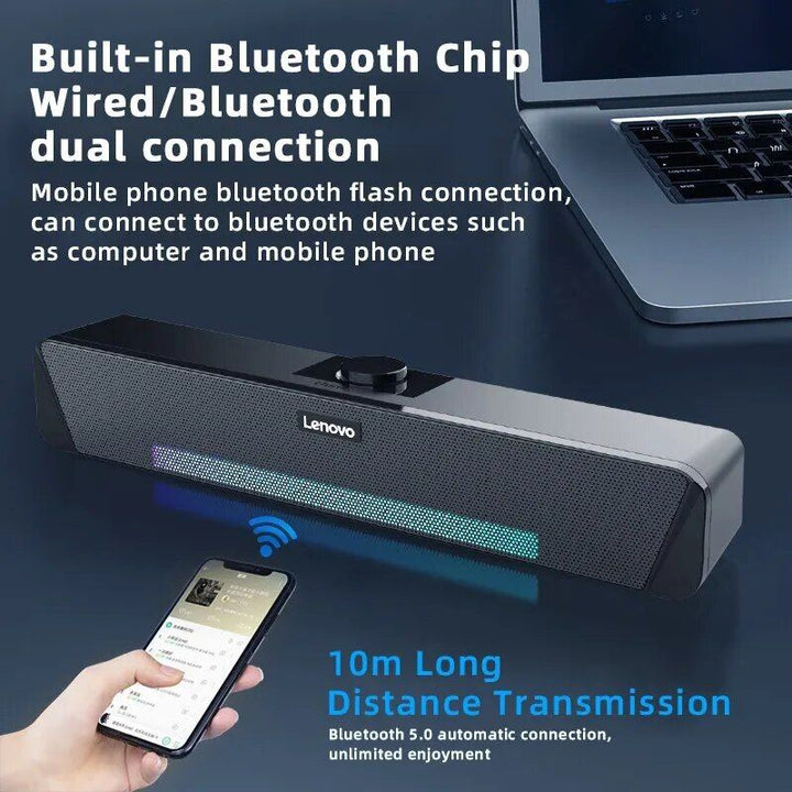 360° Home Movie Surround Sound Bar with Wired & Bluetooth 5.0 Connectivity