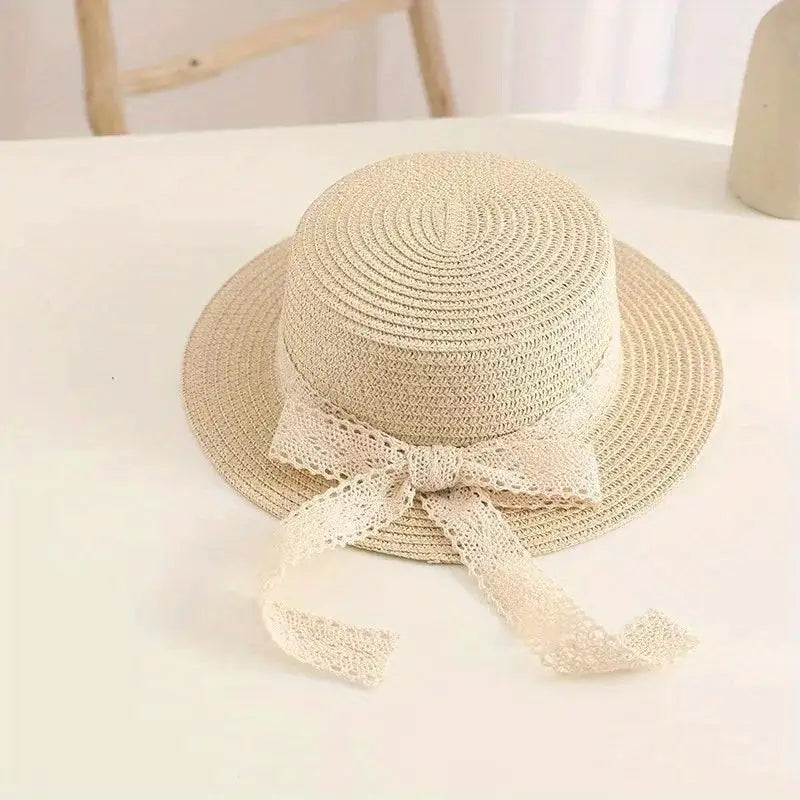 Charming Summer Princess Straw Hat for Children