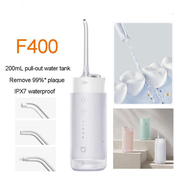 Portable Electric Water Flosser with 200ML Tank for Teeth Whitening and Plaque Removal