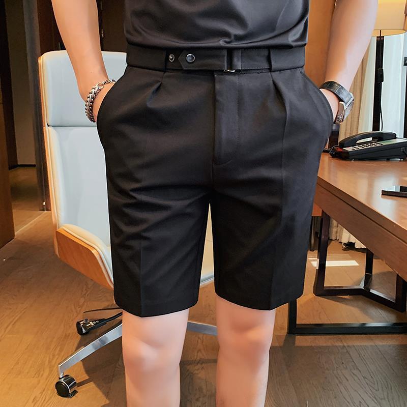 Suit Shorts Men's Summer Thin Slim Fit All-matching