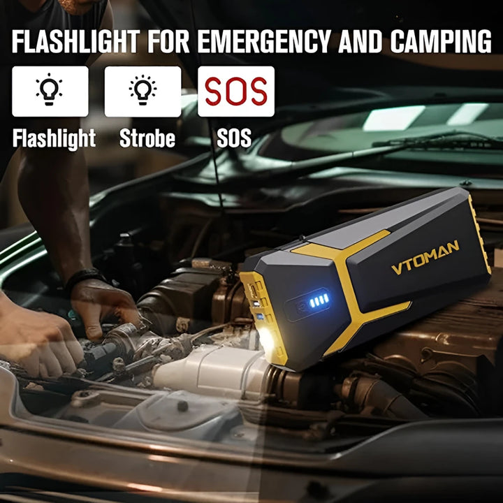 Portable 20000mAh Jump Starter & Power Bank