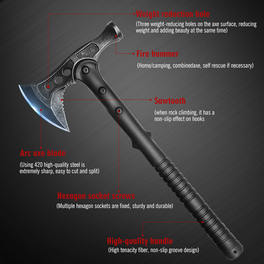 Tactical Survival Axe Multi Tool