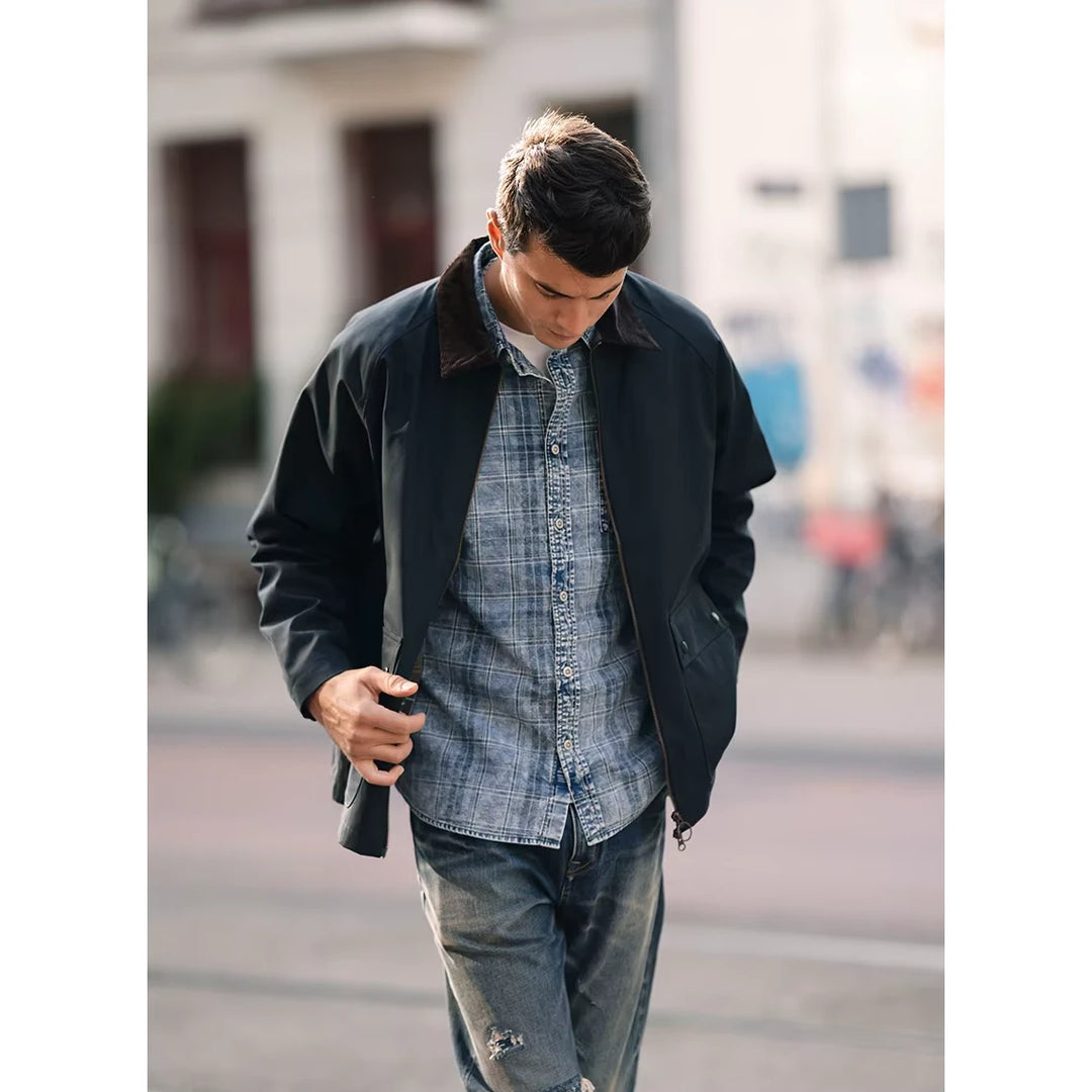 Men's Oversized Cotton Cargo Jacket