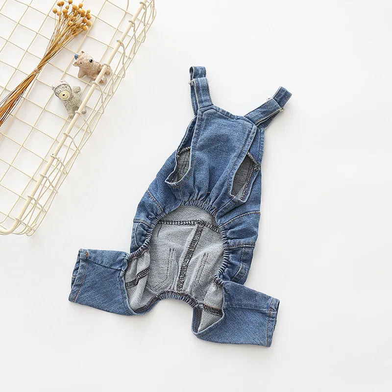 Denim Dog Jumpsuit