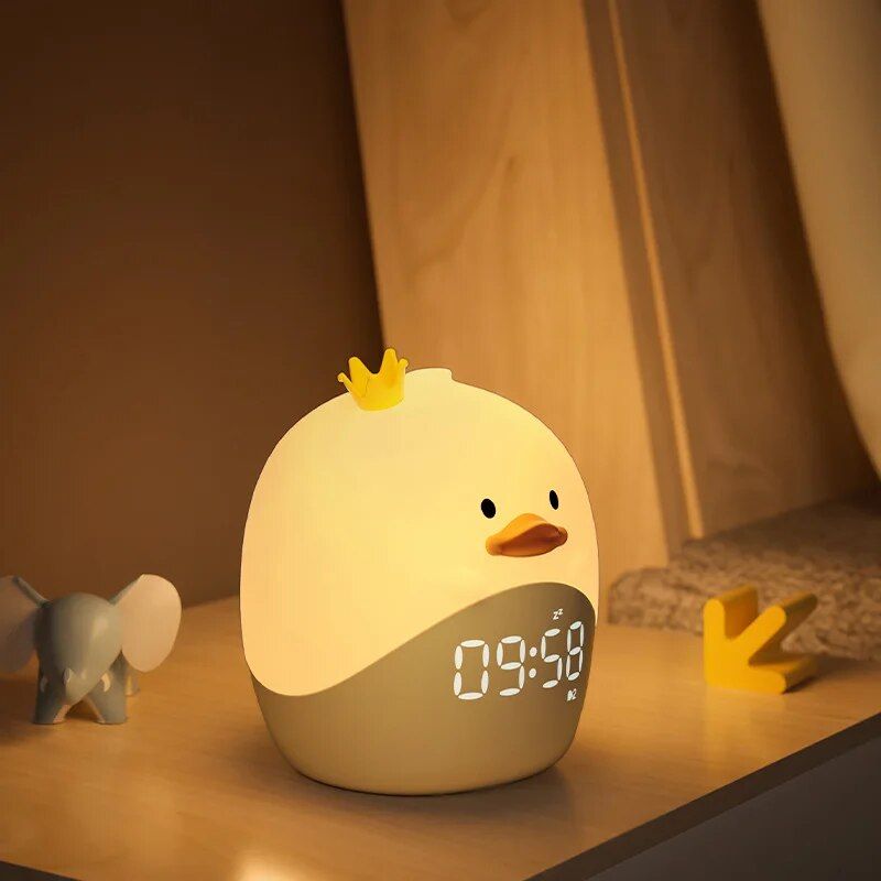 Rabbit & Duck LED Smart Alarm Clock with Night Light