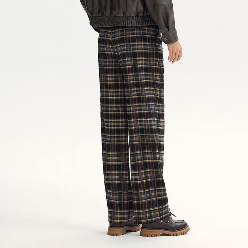 Autumn 2024 High-Waist Wide-Leg Suit Pants for Women