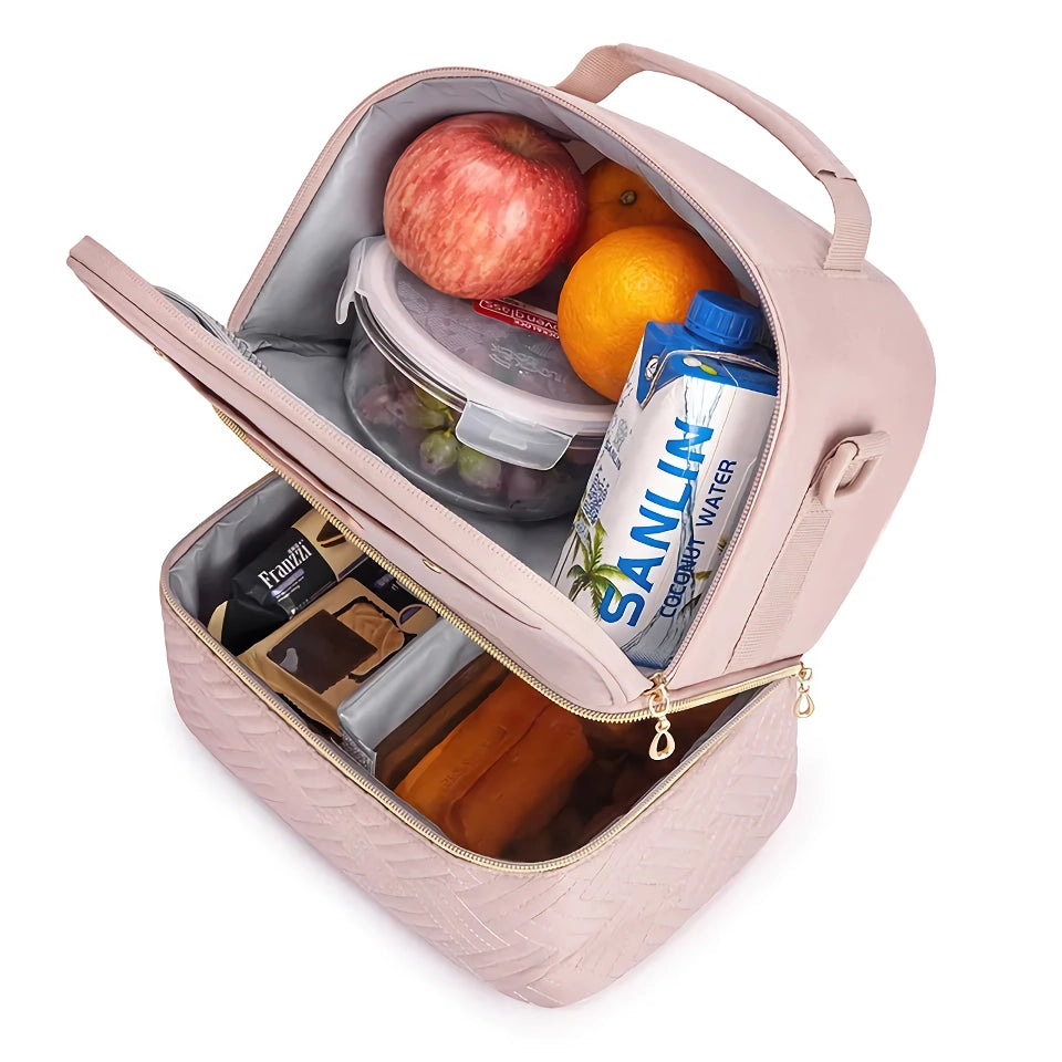 Double-Decker Insulated Lunch Bag