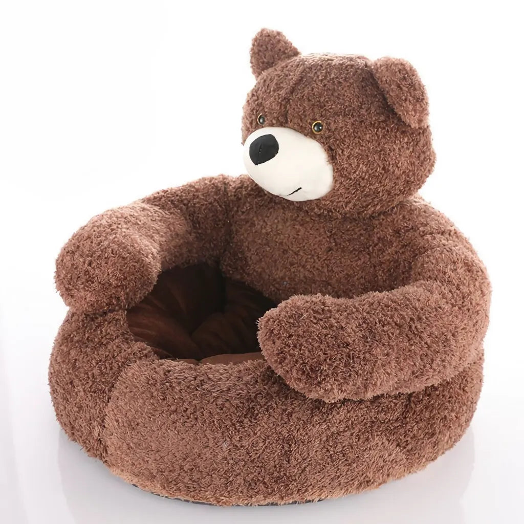 Plush Teddy Bear Pet Bed