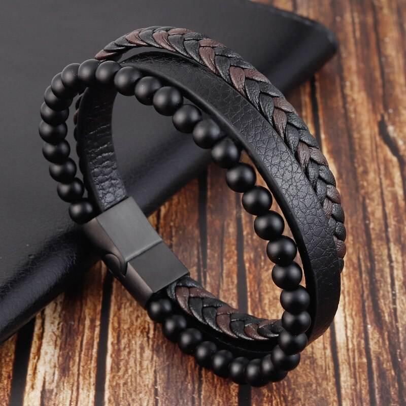 High-Quality Men's Classic Leather Bracelet