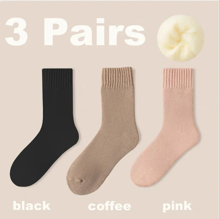 3 Pairs Women’s Cozy Wool Socks