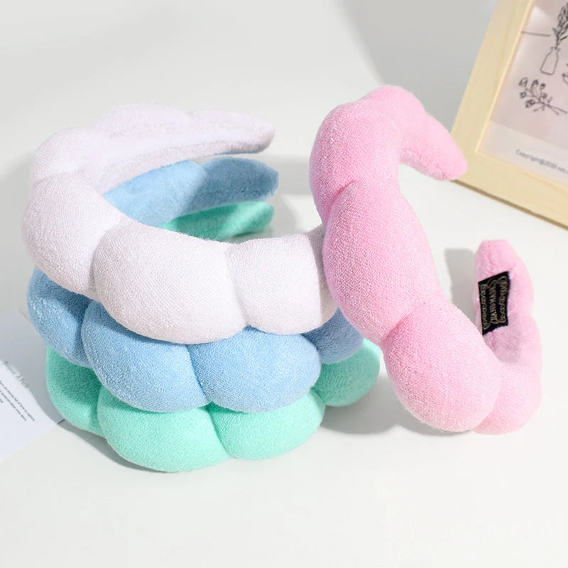 Soft Fluffy Sponge Headband for Makeup, Skincare & Hair Styling