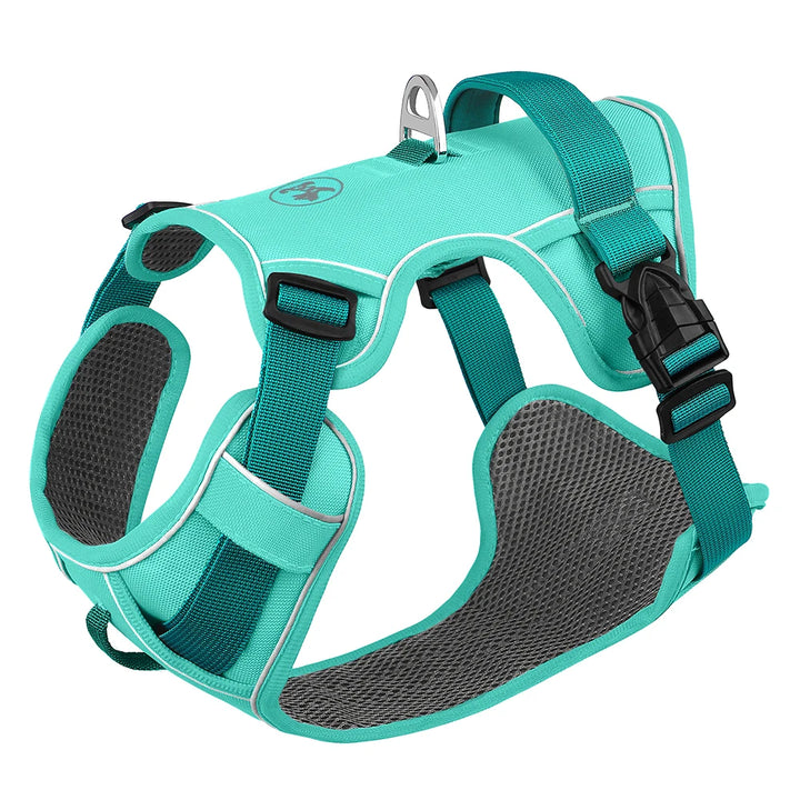 Reflective No-Pull Dog Harness – Durable Adjustable Oxford Nylon Harness for Medium & Large Dogs with Handle