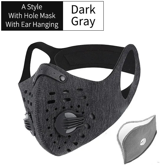 Anti-Pollution Cycling Face Mask with Activated Carbon Filter