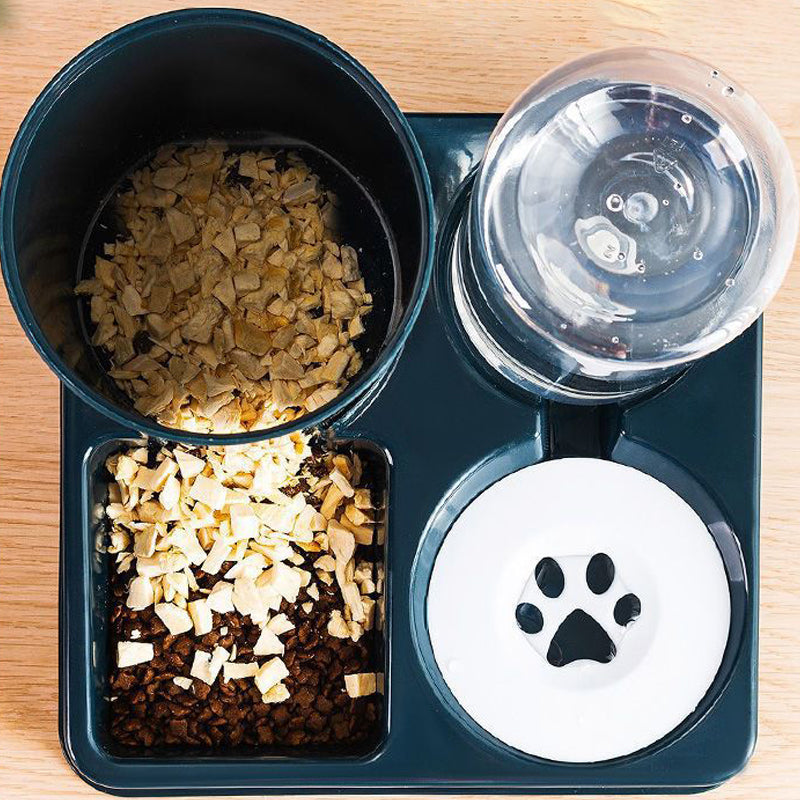 Automatic Pet Feeder and Water Dispenser Set