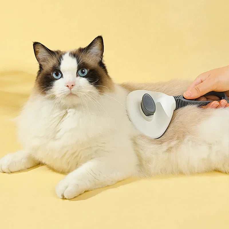 Self-Cleaning Pet Grooming Brush for Cats and Dogs