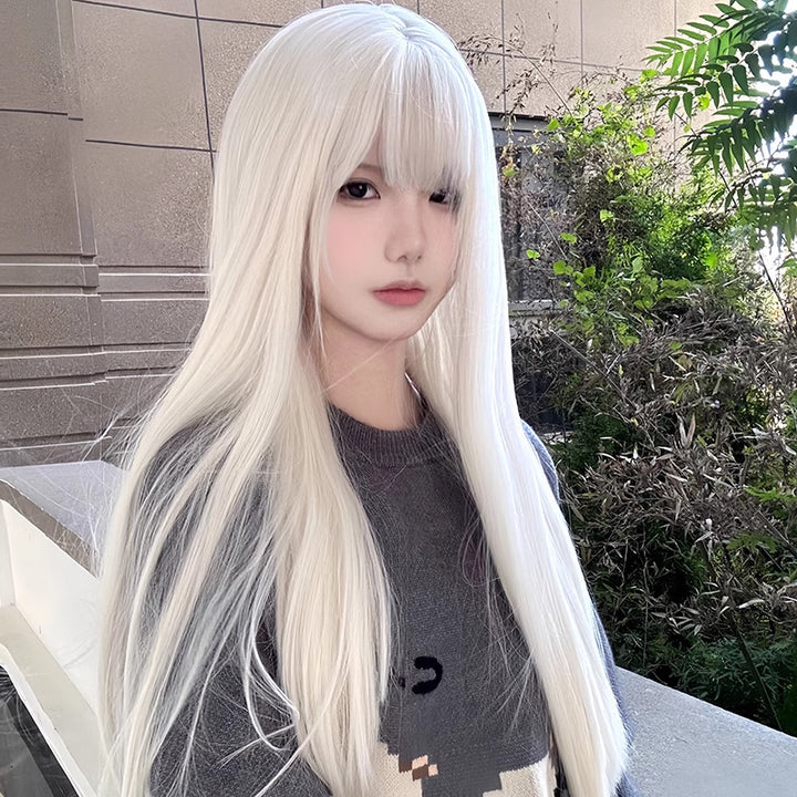 Wig Female Natural Full-head Wig Style Fluffy Long Straight Hair