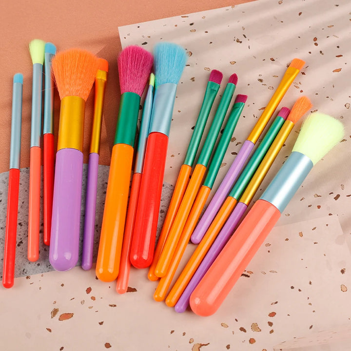 15-Piece Candy Gradient Makeup Brush Set