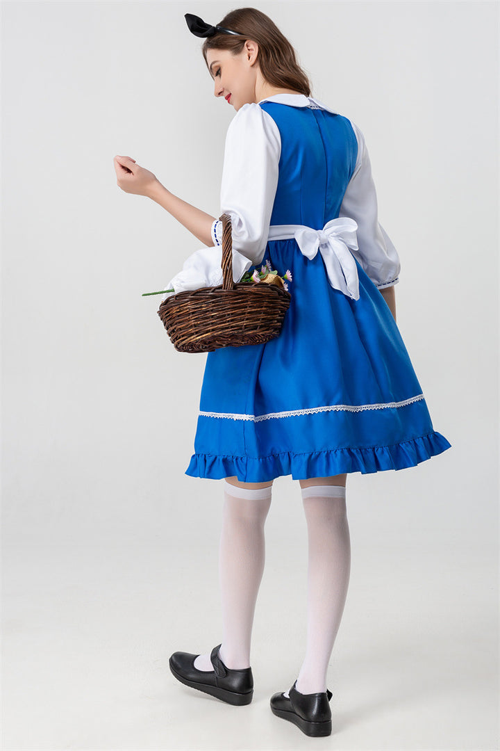 British European And American Farm Traditional Beer Maid Ware Halloween Cosplay Costume