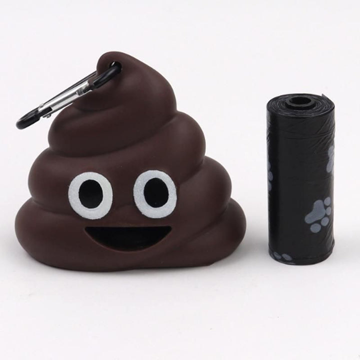 Compact & Playful Silicone Poop Bag Dispenser for Pets