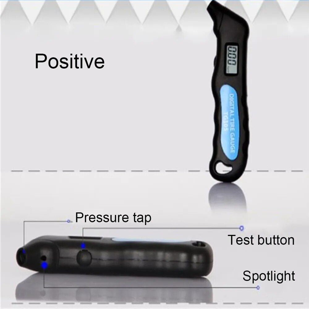 Digital Tire Pressure Gauge with LCD Display for Cars, Trucks & Bikes