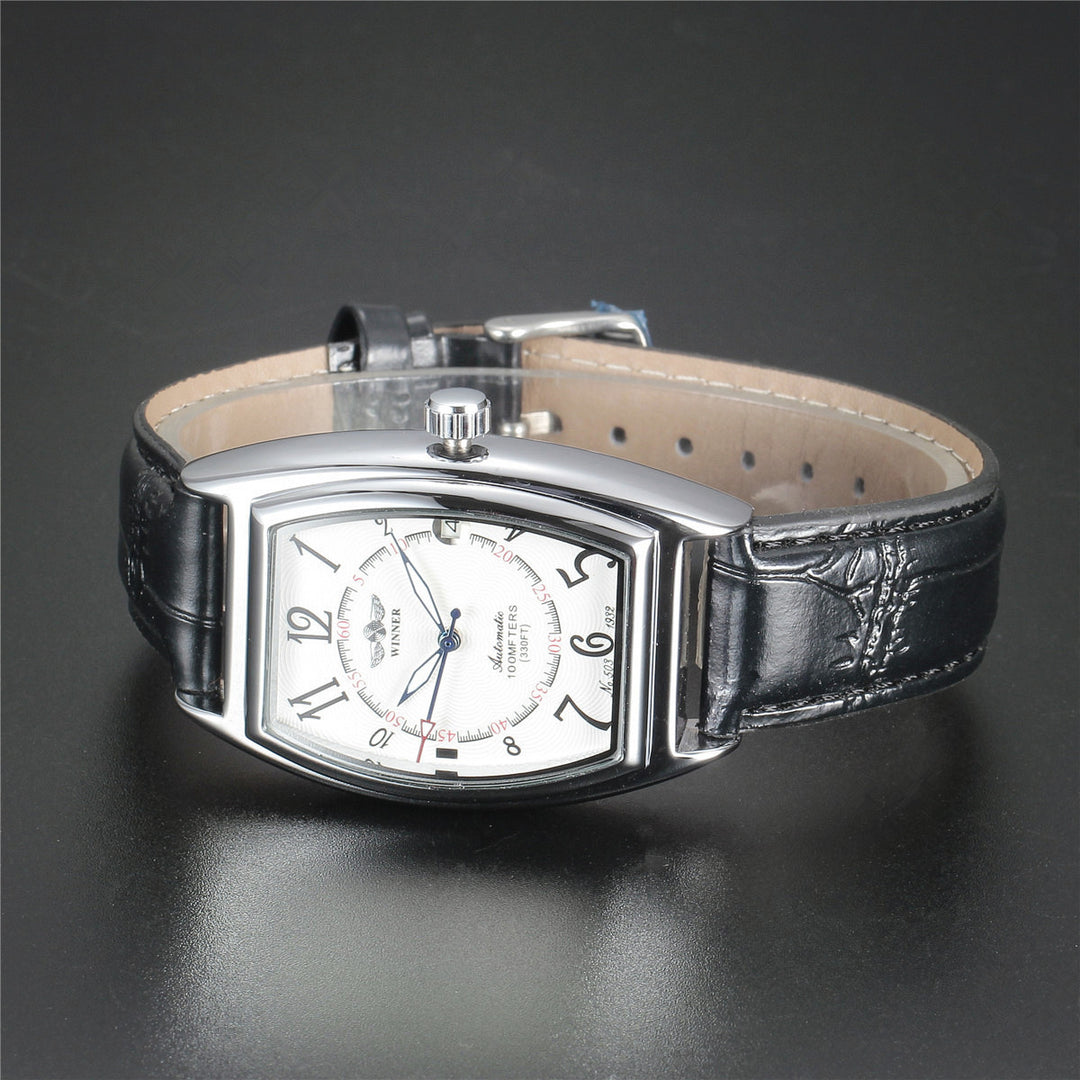 Men's Fashion Casual Barrel-shaped Automatic Mechanical Watch