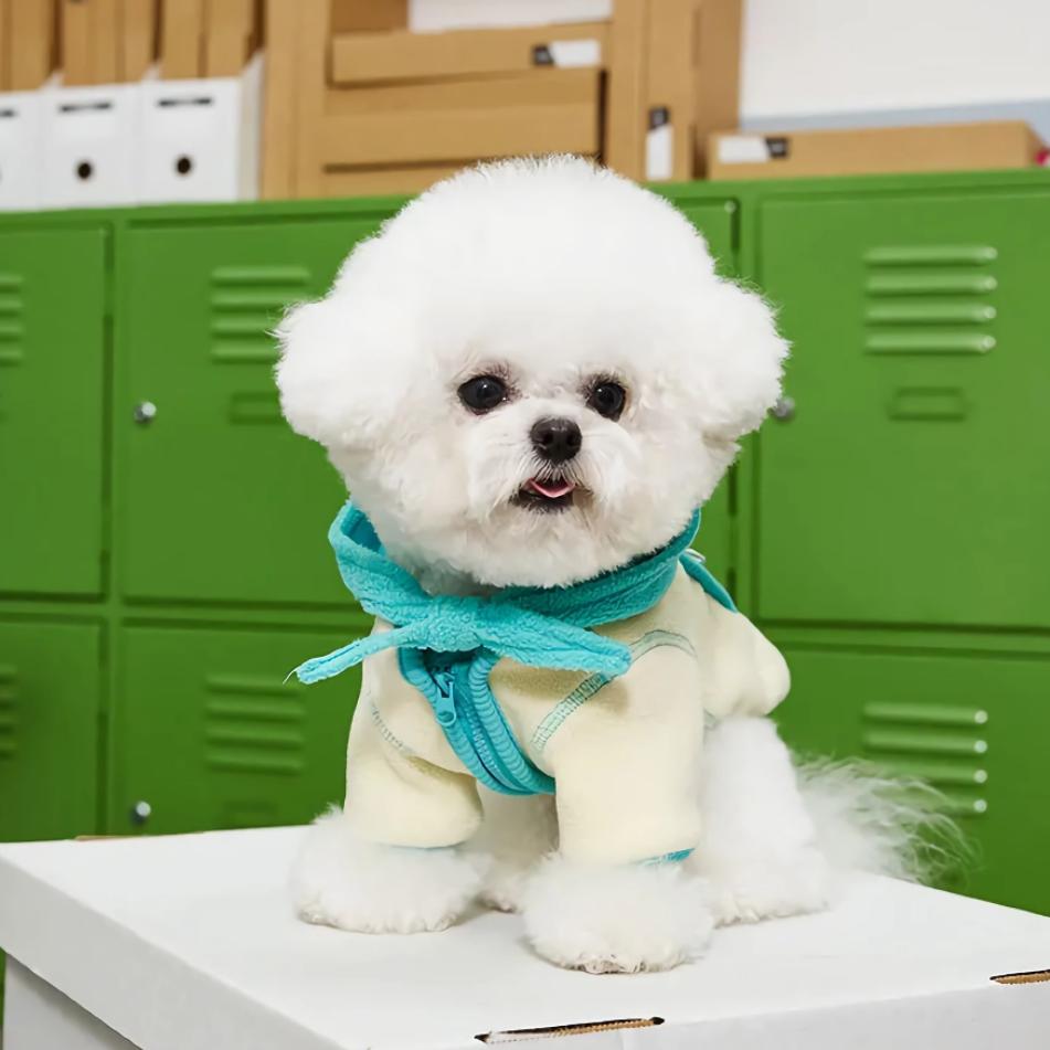 Warm Fleece Jacket with Detachable Hat - Winter Pet Clothing for Dogs and Cats