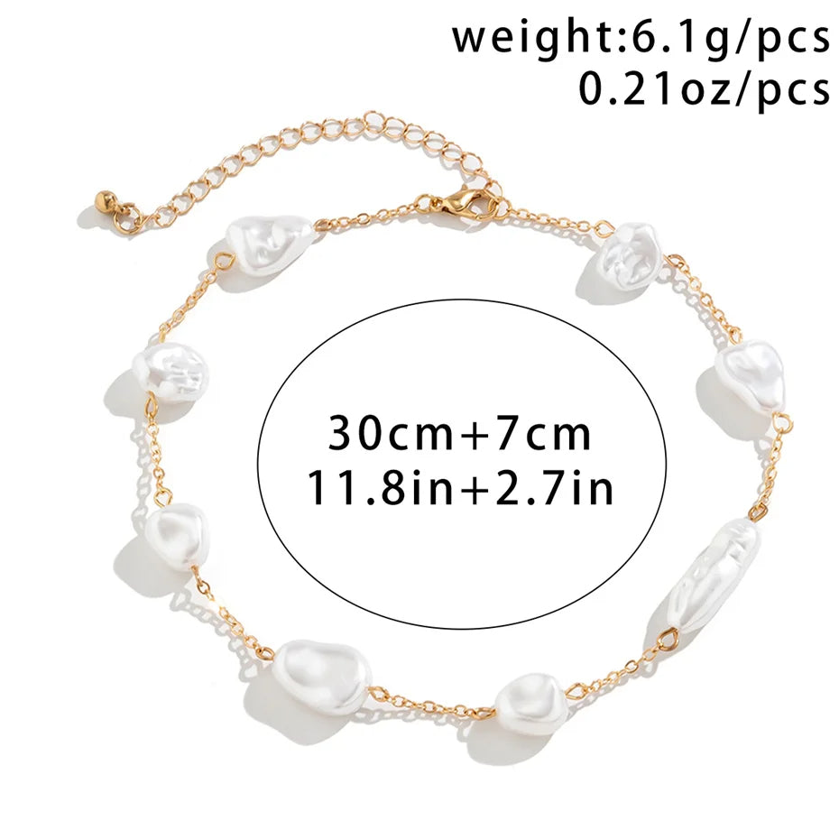 Elegant Pearl Clavicle Chain Necklace