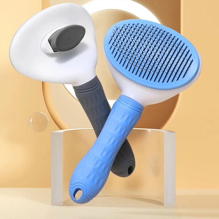 Deluxe Pet Grooming Comb - Stainless Steel Brush for Cats & Dogs