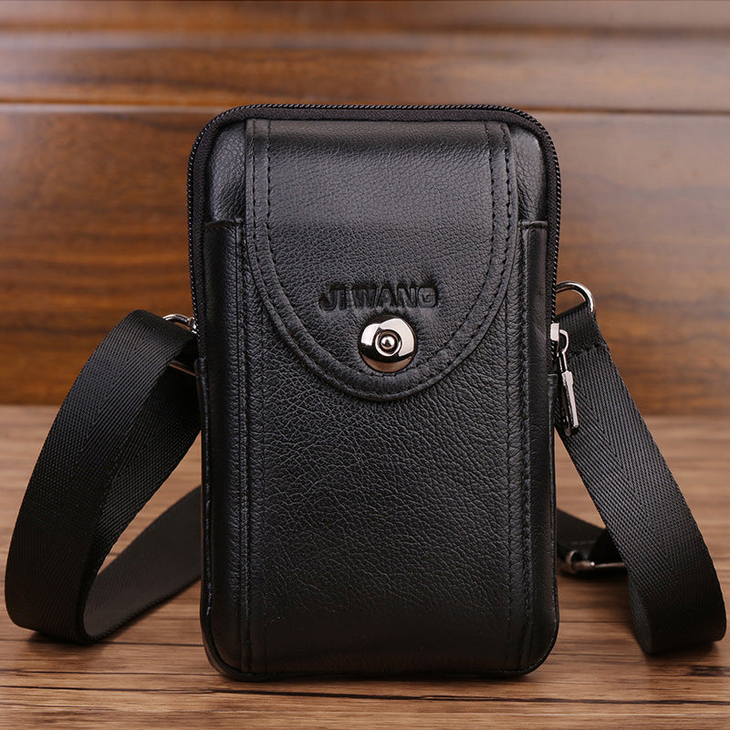 Mobile Phone Bag Waist Bag Cowhide Backpack Small Bag