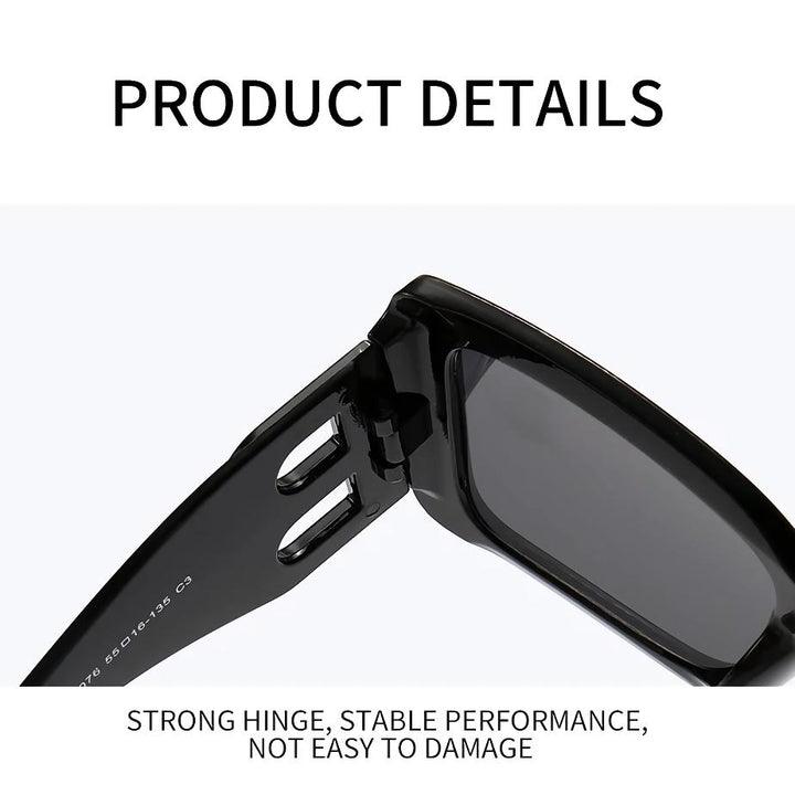 UV400 Stylish Rectangular Frame Oversized Sunglasses