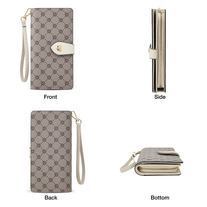 Stylish Long Wallet Card Holder with Wriststrap