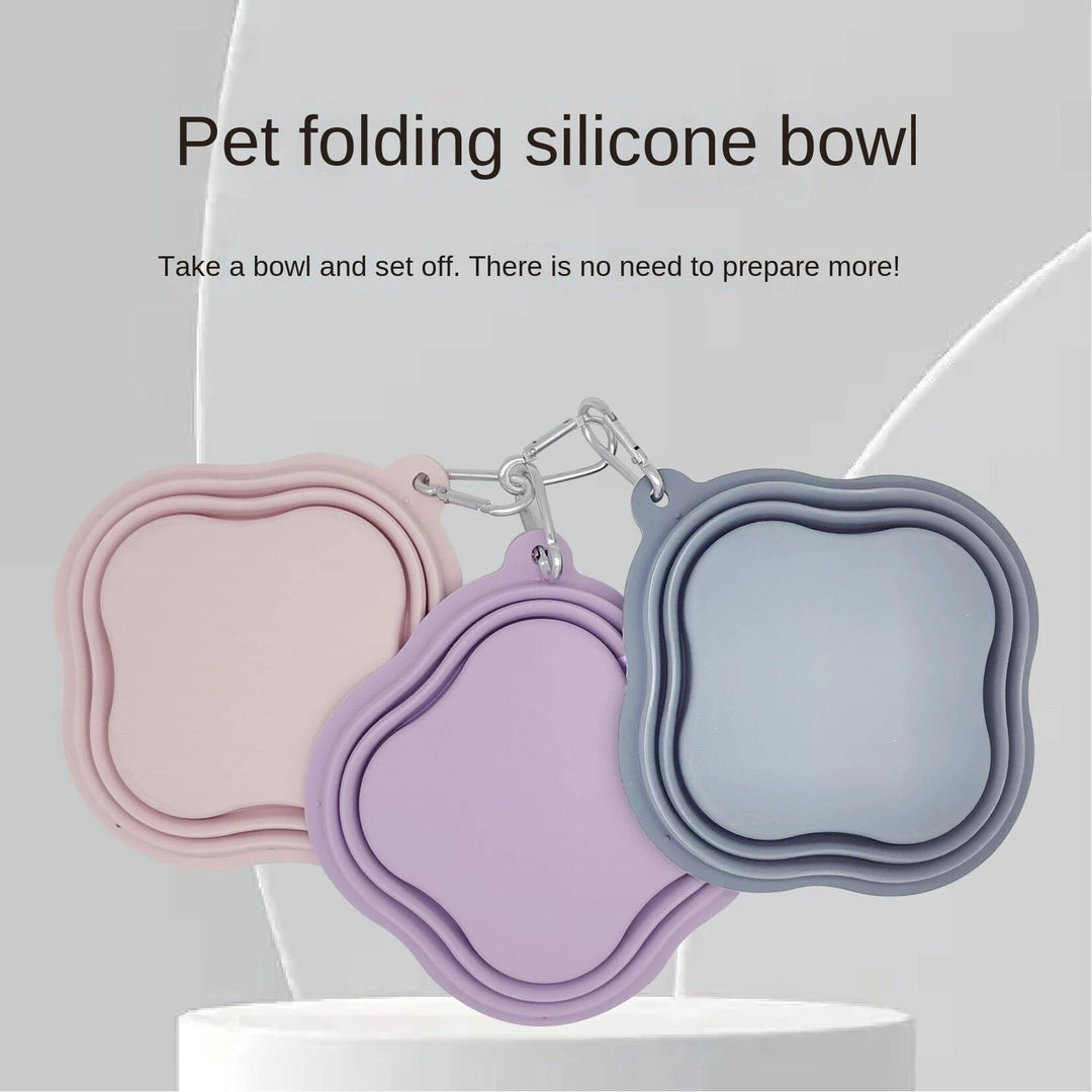 Portable 500ML Silicone Pet Bowl