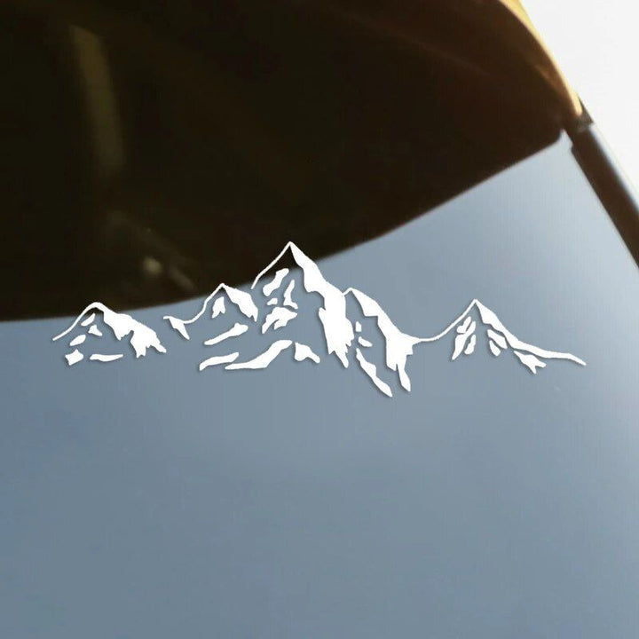 Waterproof Mountain Decal - Vinyl Car Sticker for Laptops and Auto Decor