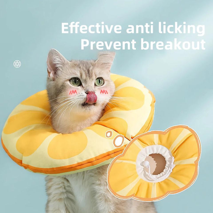 Orange Fruit Shaped Protective Neck Collar for Cats