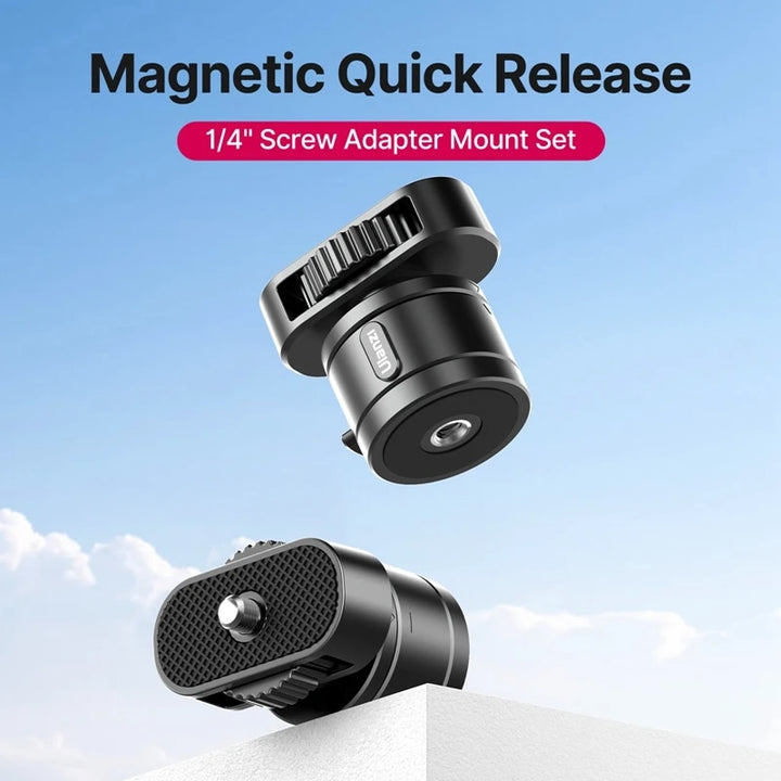 Magnetic Quick Release Adapter Mount Set with 1/4'' Screw for Action Cameras