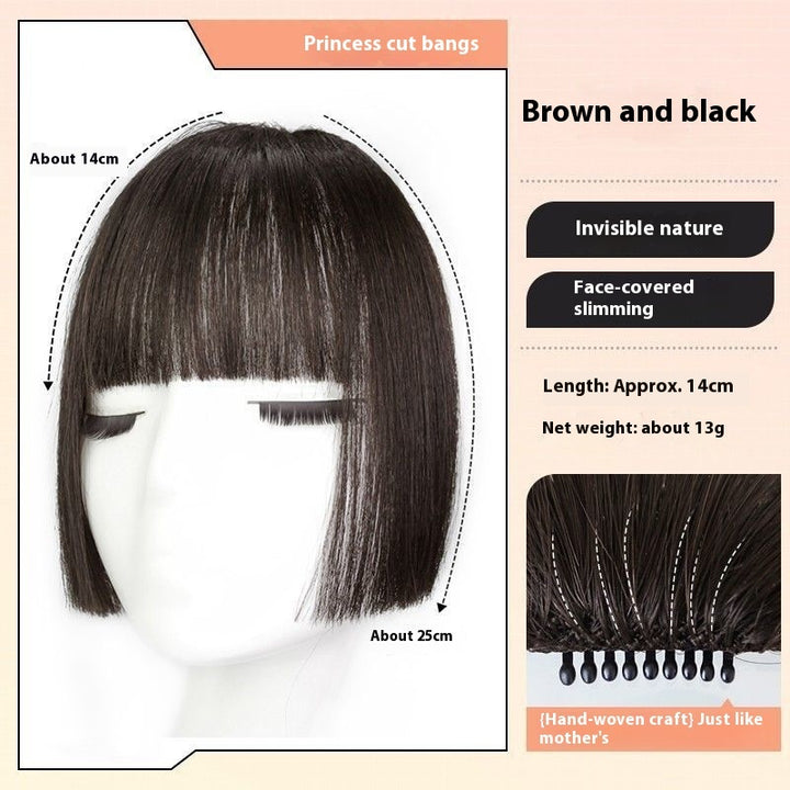 Bangs Wig Female Simulation Sweet Cool Princess Cut Wig Set