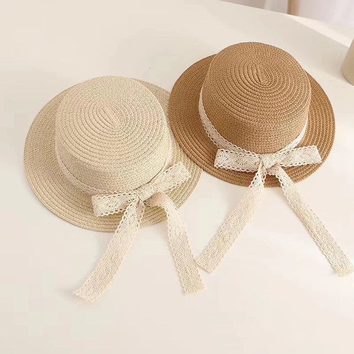 Charming Summer Princess Straw Hat for Children