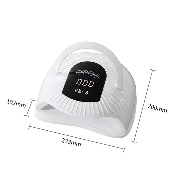 UV LED Nail Dryer Lamp 143W - 72 Beads, Quick Gel Polish Curing with Smart Sensor