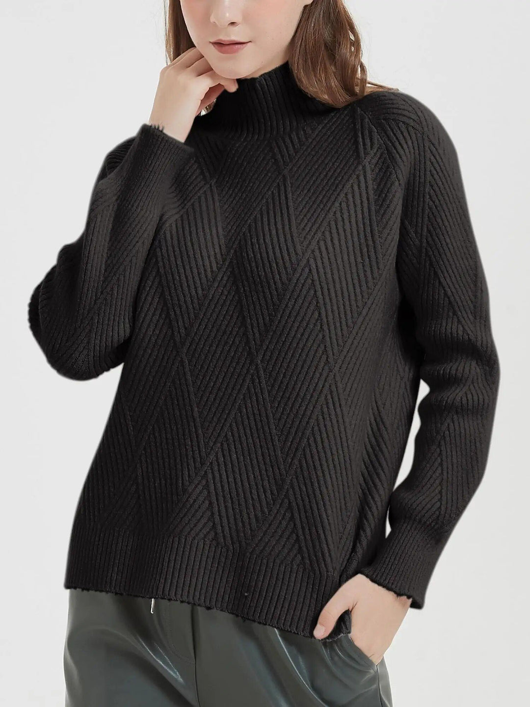 Classic Casual Knitted Turtleneck Sweater