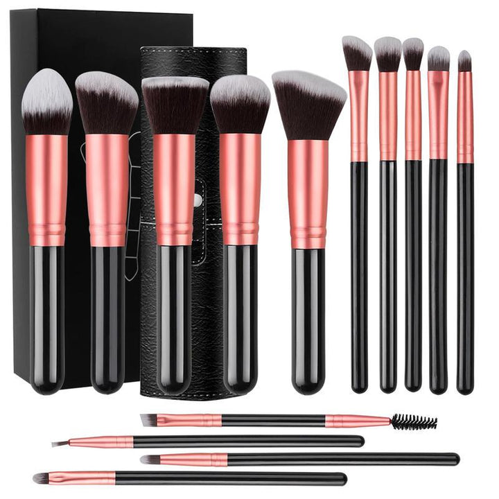 14-Piece Professional Makeup Brush Set – Soft, Fluffy, High-Quality Brushes