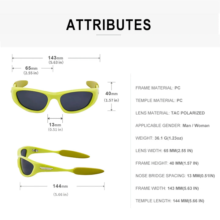 Polarized Cat Eye Sports Sunglasses