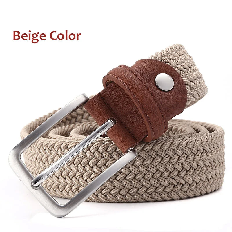 Men's Elastic Braided Stretch Belt