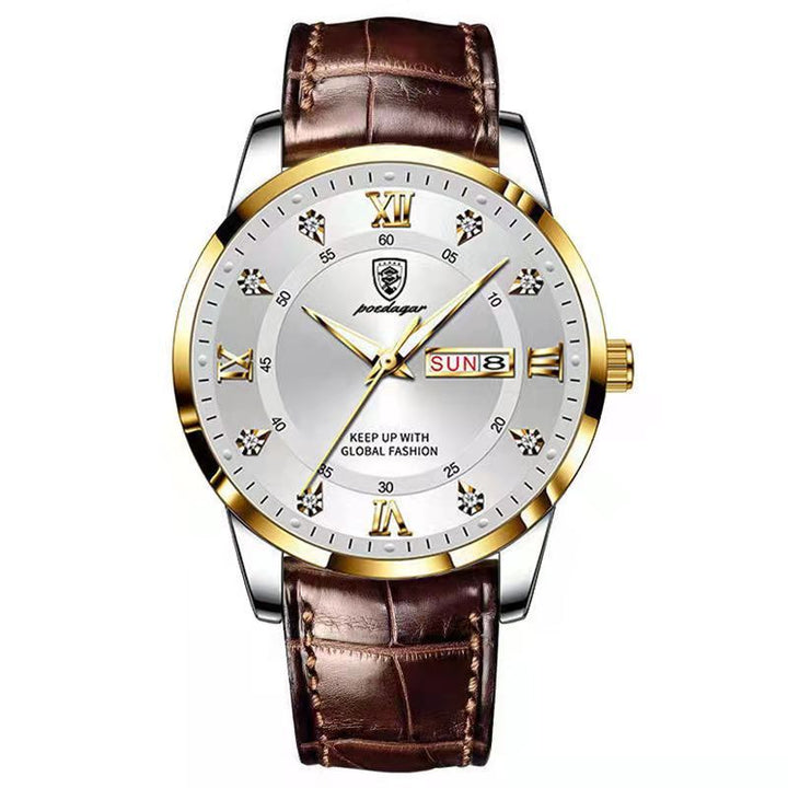 Waterproof Luminous Dual Calendar Men's Watch