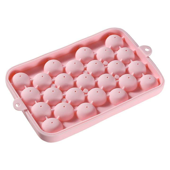 25-Grid Silicone Ice Cube Mold with Cover